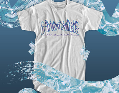 thrasher t-shirt design