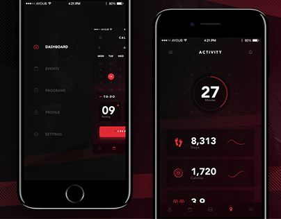 GymFit - Mobile App UI Kit Design