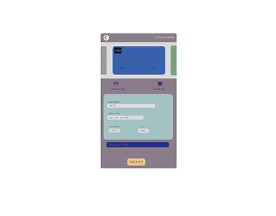 CREDIT CARD CHECKOUT page