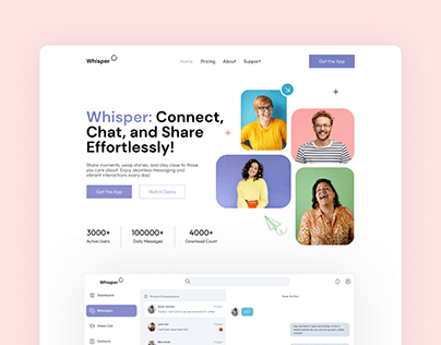 Whisper: A Chat-App Website Concept