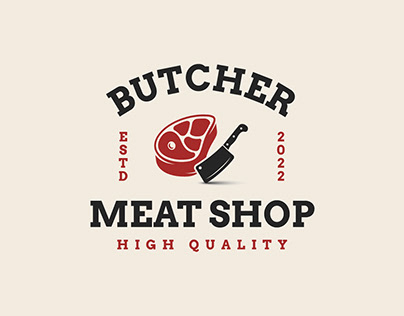 Meat Shop Logo - Butcher