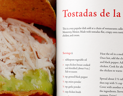 Mexican Recipes Layout Design