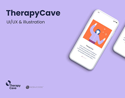 TherapyCave UI/UX & illustration