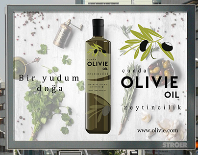 Olivie Oil branding - bilboard&megaboard design