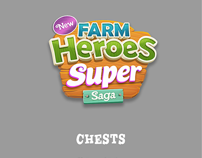 Chests icons in the style of The Farm Heroes Super Saga