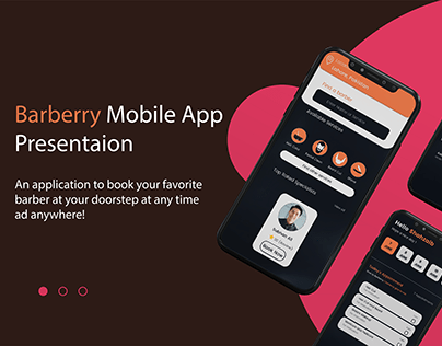 Barberry Mobile App design