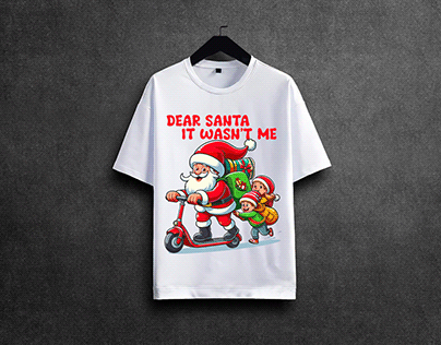 Christmas t-shirt design ! Santaclaus illustration