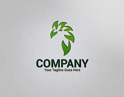 Natute Leaf Bird Logo