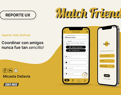Reporte UX | Match Friends | Coder House Proyect