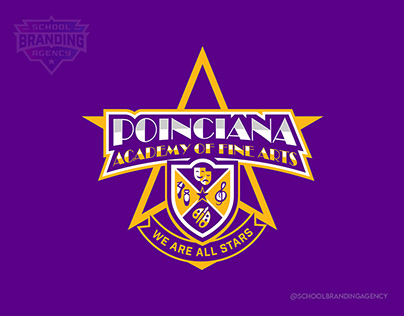 Poinciana Academy Of Fine Arts Logo Design