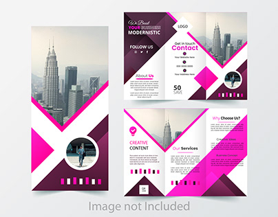 Corporate A4 Size Tri Fold Brochures Design