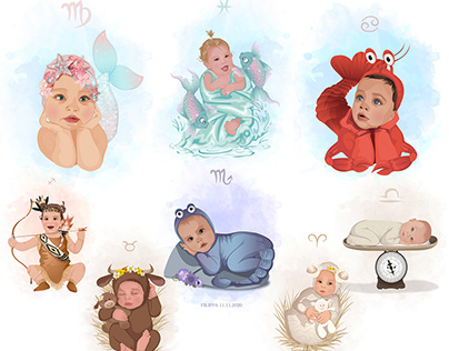 Cute Baby Zodiacs - Custom & Hand Made