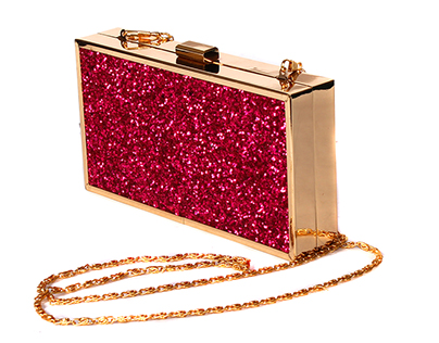 PINK BLING CLUTCH