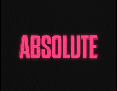 ABSOLUTE / STRETCHED TYPOGRAPHY / After Effects