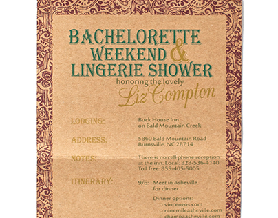 Bachelorette Invitation | Liz