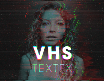 VHS - RGB Glitch Text Effect