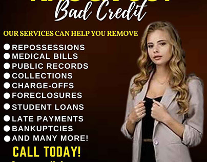 Knock Out Bad Credit-Canva Template