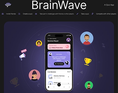 BrainWave | QuizApp UXUI Design