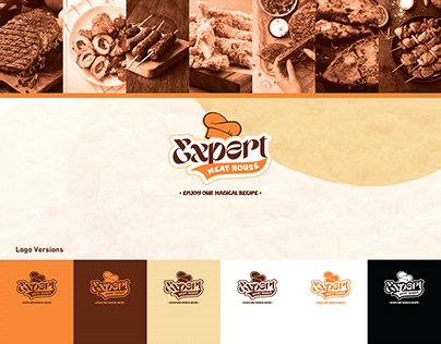 Expert Meat House logo + guideline + packaging design