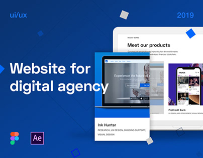 Digital agency website | ui/ux