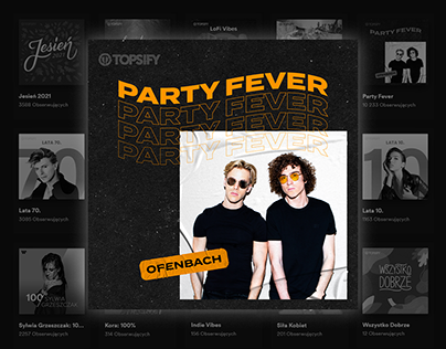 Playlist covers for Warner Music Poland