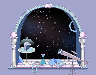 提案｜炎亞綸 Aaron Yan〈到土星露宿 Slow Me Saturn〉互動網頁插畫設計