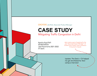 Product Manager CaseStudy:Mitigating Traffic Congestion