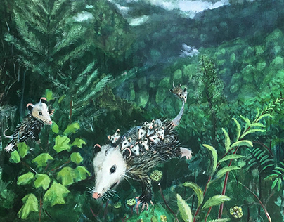 Floating Animal Paintings