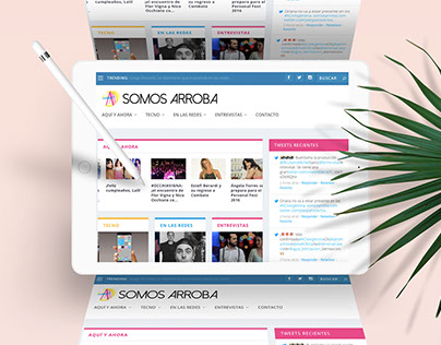 Somos Arroba - Digital magazine Web development