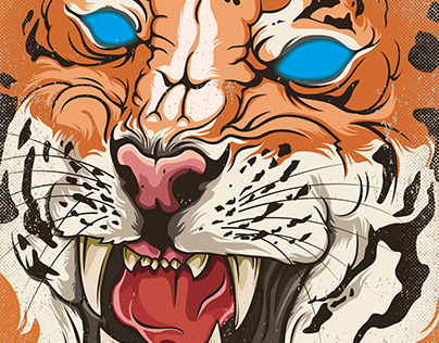 Agressive / Tiger Illustration
