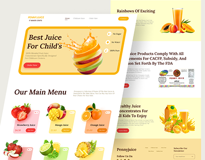 Fresh Juice Landing Page | Wordpress