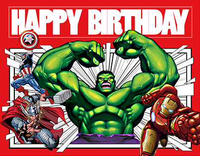 Marvel Comic Birthdaycard