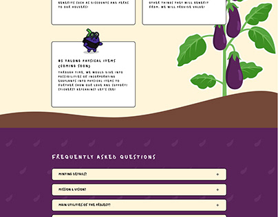 Rising Eggplants Landing Page