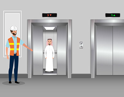 موشن جرافيك : طريقة إنقاذ المحتجزين داخل المصعد