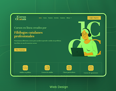E-Learning website design CursosDeCatala