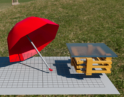 Modeling of an Umbrella and a simple Table