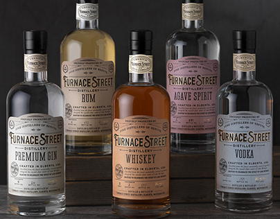 Furnace Street Distillery Packaging Design & Logo