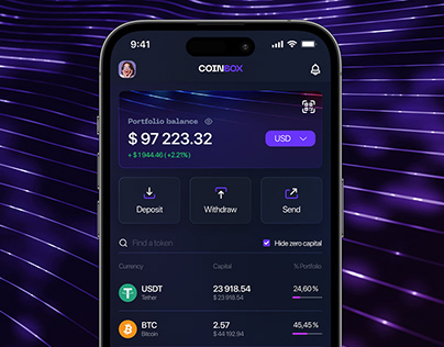 Coinbox — Crypto Wallet App Design