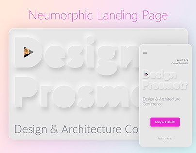 Neumorphism Web-Site Design
