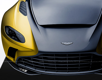 2020 Aston Martin V12 Speedster Black & Yellow