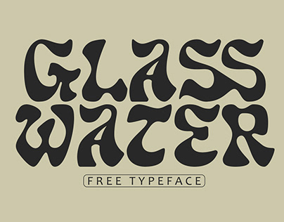 GLASS WATER - FREE TYPEFACE
