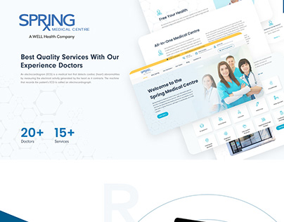 Spring Medical Centre - UI/UX Full website design