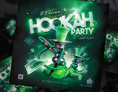 Hookah Party Flyer Template