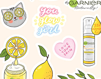 Garnier, L'Oréal: Sticker Sheets