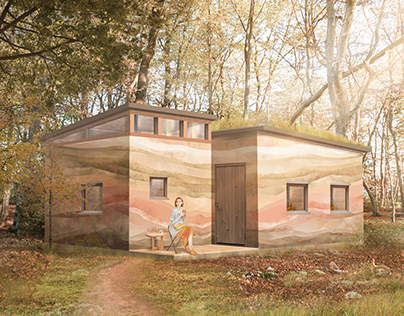 Project thumbnail - Rammed earth house in Slovenia