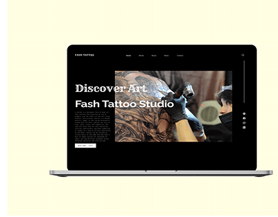 Landing Page Design For Fash Tattoo