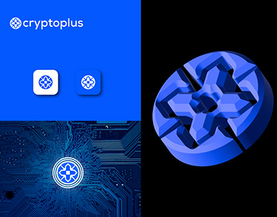 cryptoplus - logo design, Branding, Brand Identity