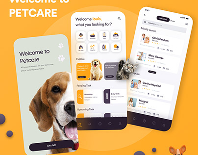 Pet care App UI