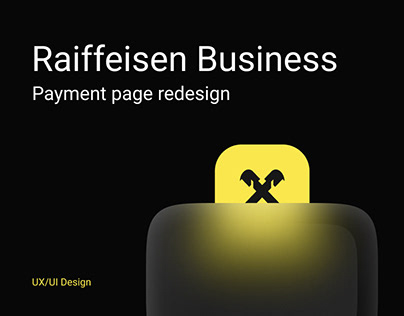 UX/UI Design: Raiffeisen Business. Payment page