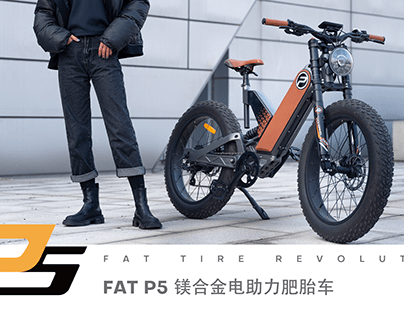 p5 magnesium alloy electric assisted fat tire bike